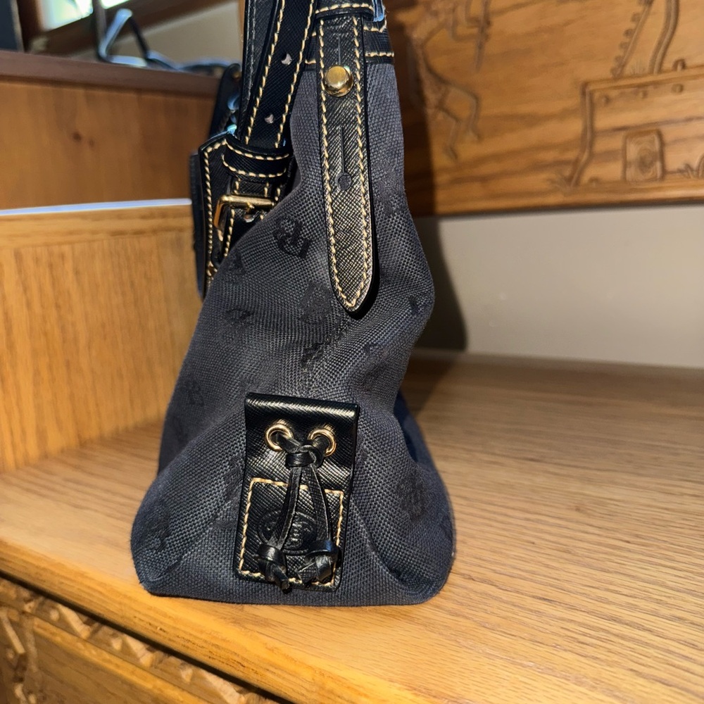 Dooney & Bourke Black East West Slouch Monogram Shoulder Bag - Picture 4 of 10